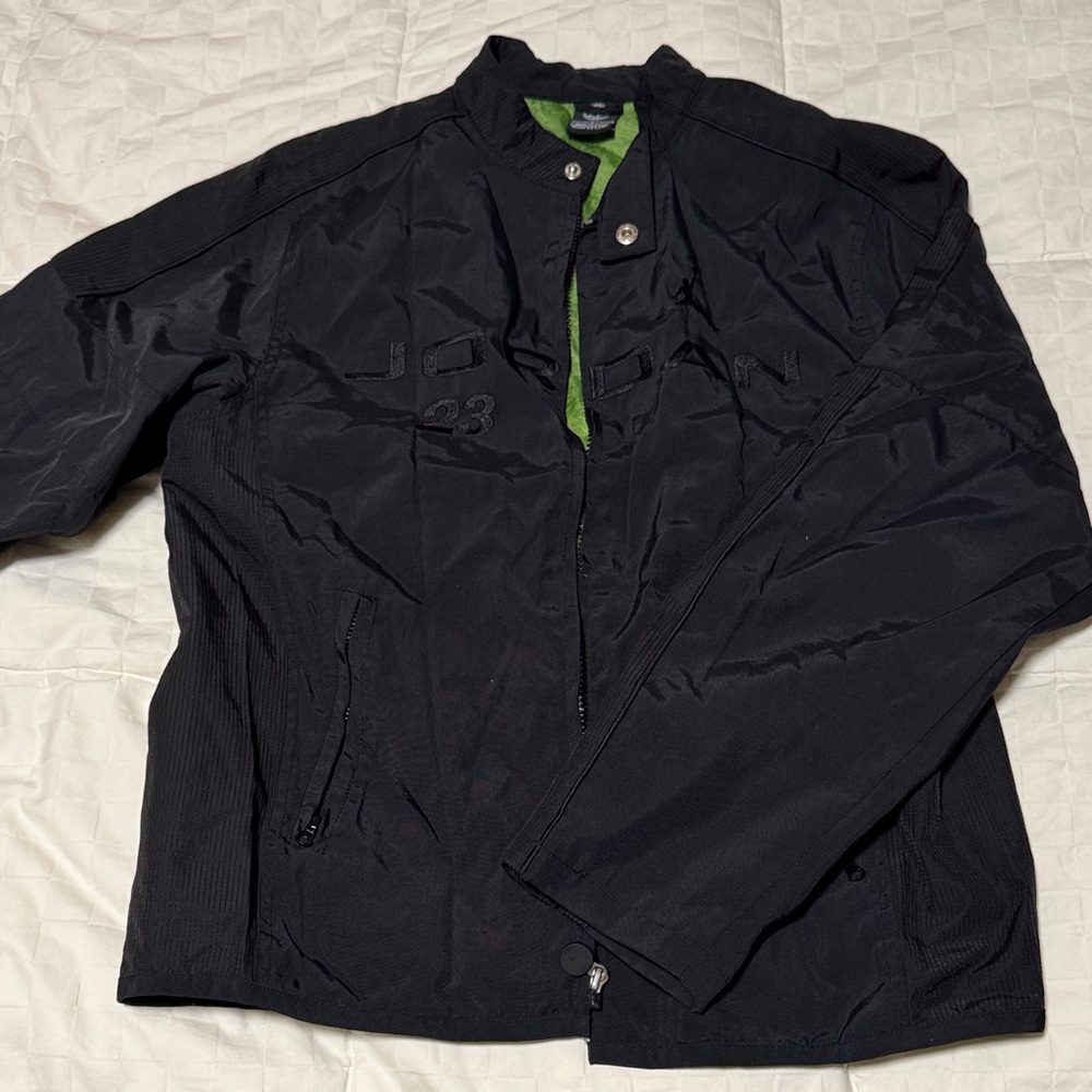 Black Jacket with Green Lining